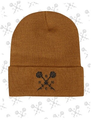 Crossed Roses Logo Beanie - Hazelnut