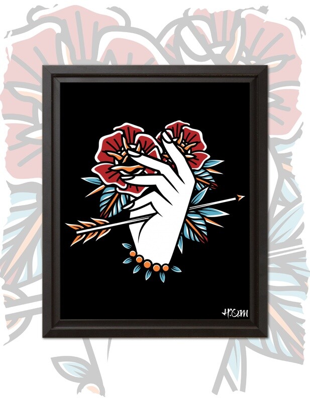 Hand &amp; Arrow Print