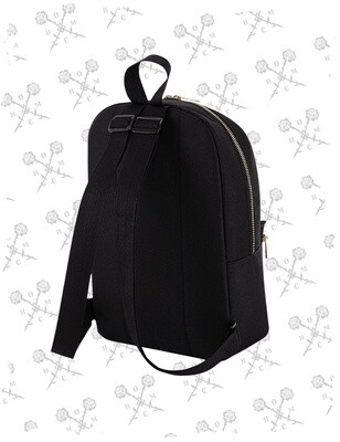 Golden Roses Logo Small Backpack - Black