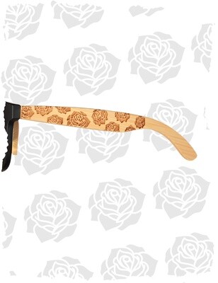 Rose Pattern Sunglasses - Natural