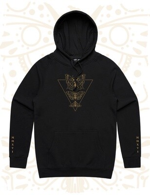 Butterfly Pullover Hoodie - Black