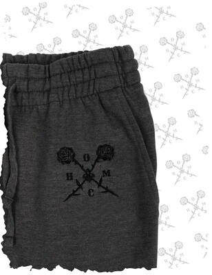 Crossed Roses Logo Embroidered Slim Fit Joggers - Charcoal