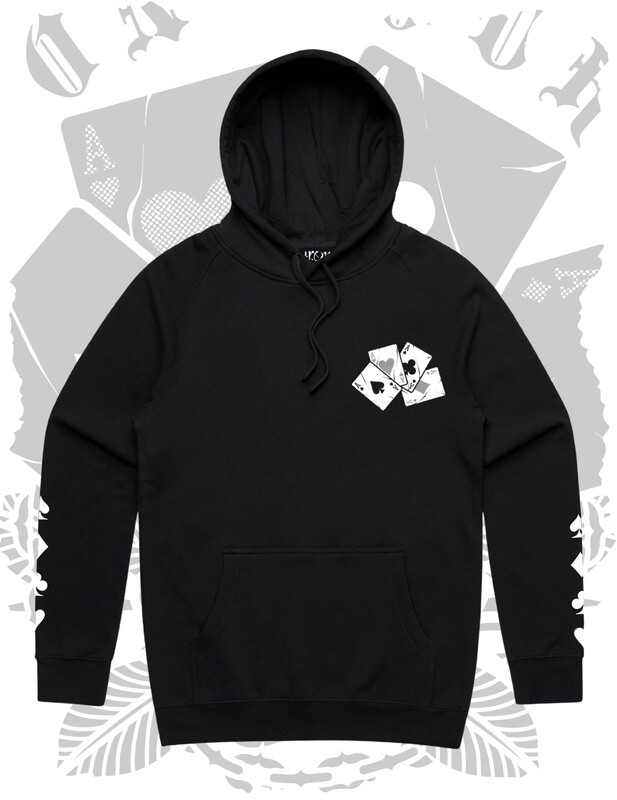 Down On Your Luck Pullover Hoodie - Black