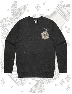 Compass Sweater - Washed Black