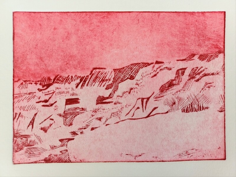 Cliff edge and the clouds