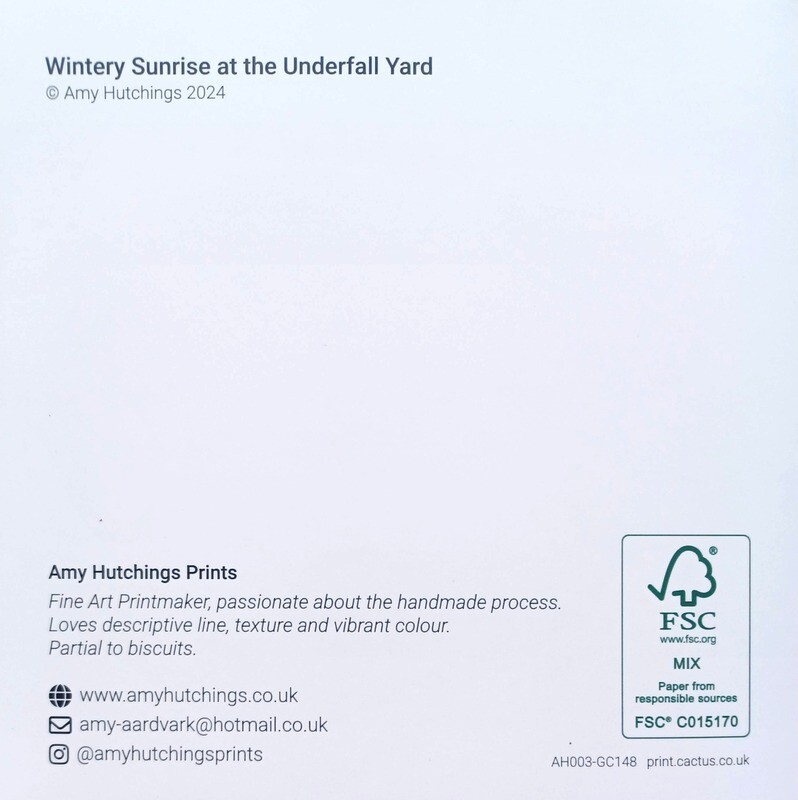 Card - Wintery Sunrise by the Underfall