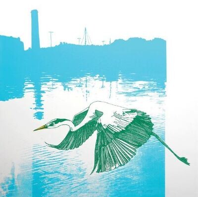Card - Heron on the Harbour