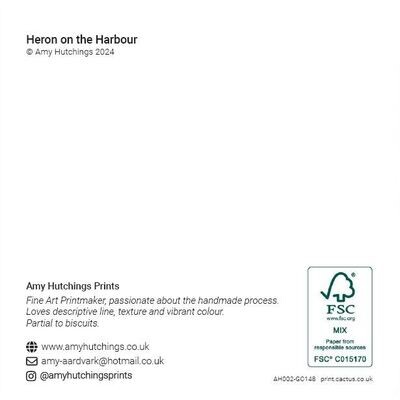 Card - Heron on the Harbour