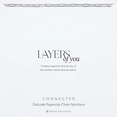 Bryan Anthonys Connected Delicate Paperclip Chain Necklace