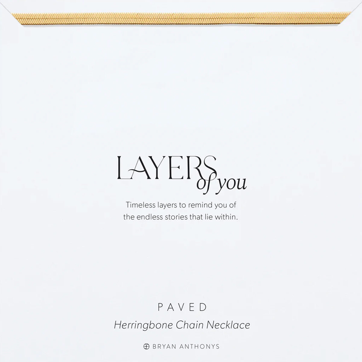 Bryan Anthonys Paved Herringbone Chain Necklace