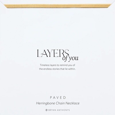 Bryan Anthonys Paved Herringbone Chain Necklace