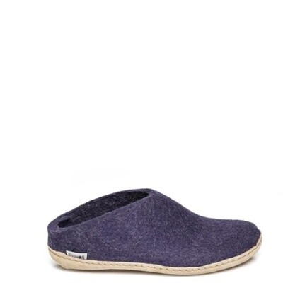 Glerups Unisex Slip On Leather Sole Purple
