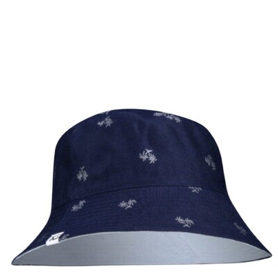 XS Unified Kids Bucket Hat Navy Palm