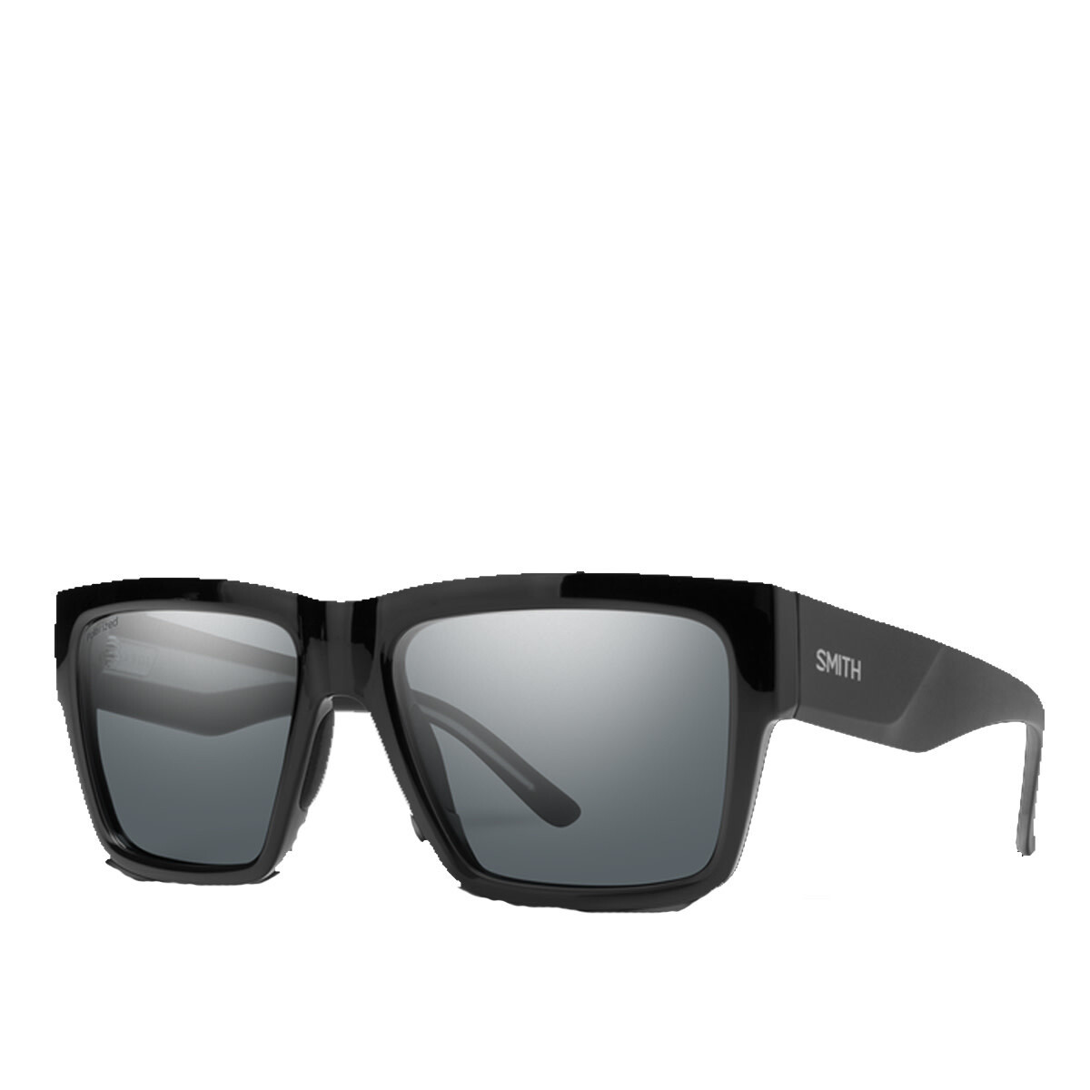 Smith Lineup Black + Polarized Carbonic Gray Lens