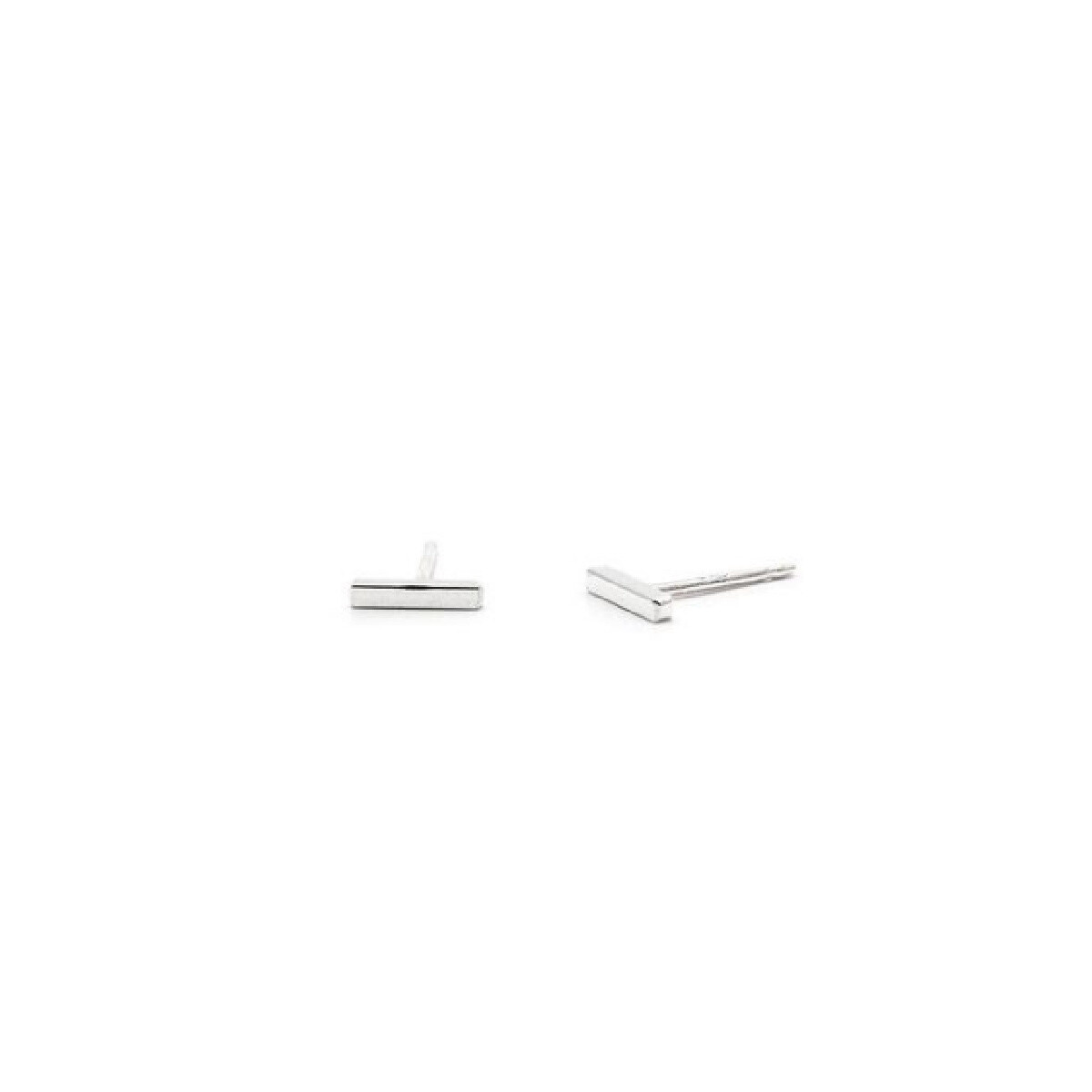 Laughing Sparrow Sterling Silver Tiny Bar Studs