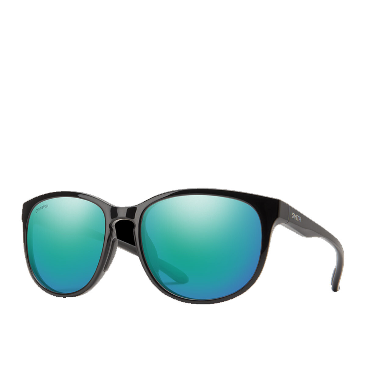 Smith Lake Shasta Black + ChromaPop Polarized Opal Mirror Lens