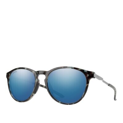 Smith Wander Sky Tortoise + ChromaPop Polarized Blue Mirror Lens