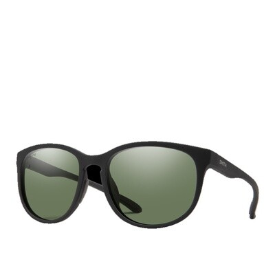 Smith Lake Shasta Matte Black + ChromaPop Polarized Grey Green Lens