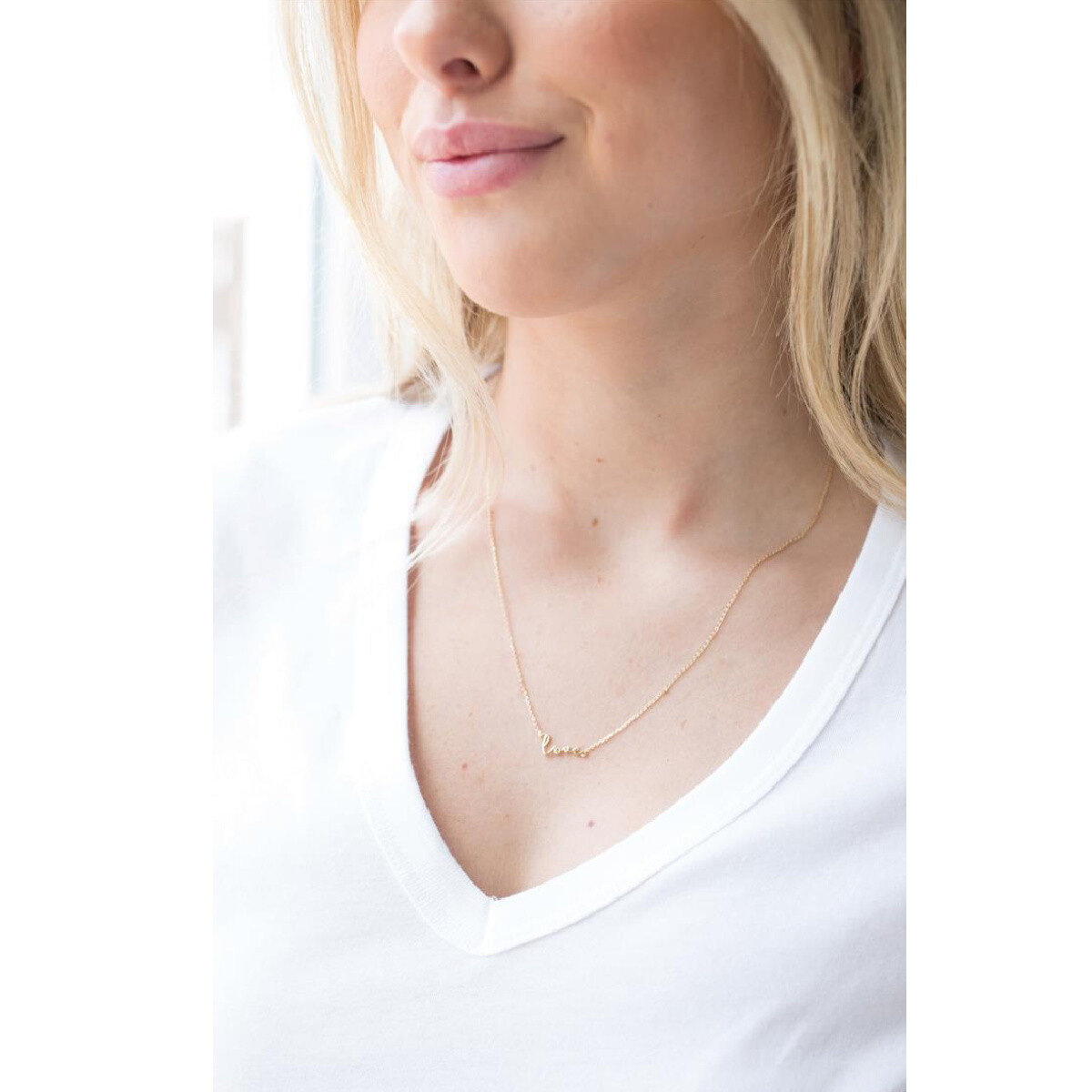 Michelle McDowell Love Necklace , Color: Gold