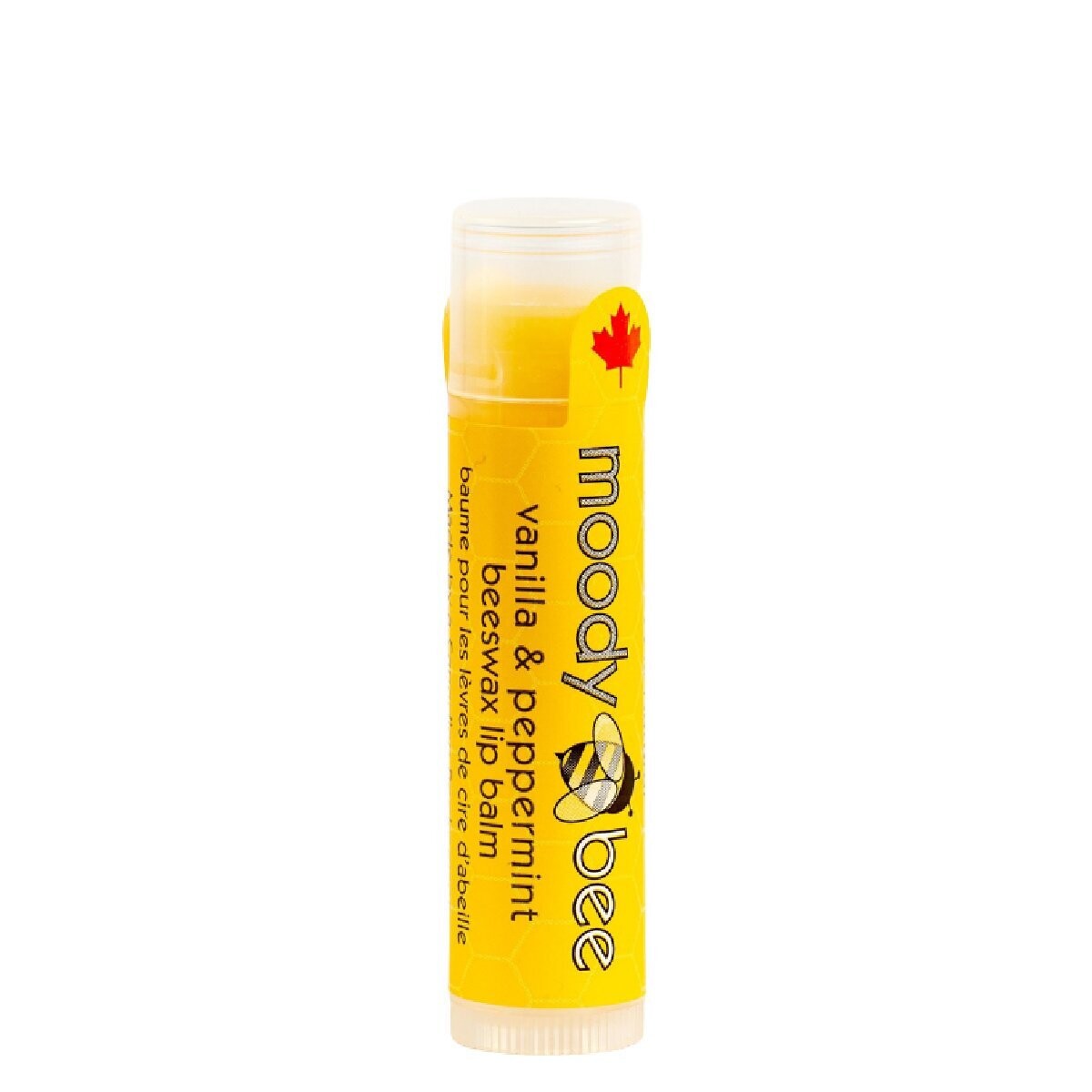 Moody Bee Beeswax Lip Balm, Color: Vanilla &amp; Peppermint
