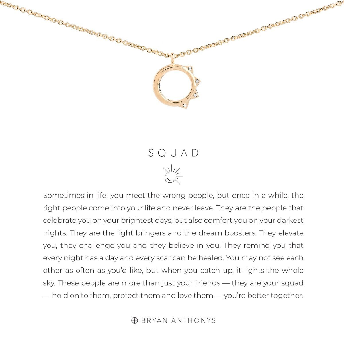 Bryan Anthonys Squad Necklace, Color: 14K Gold