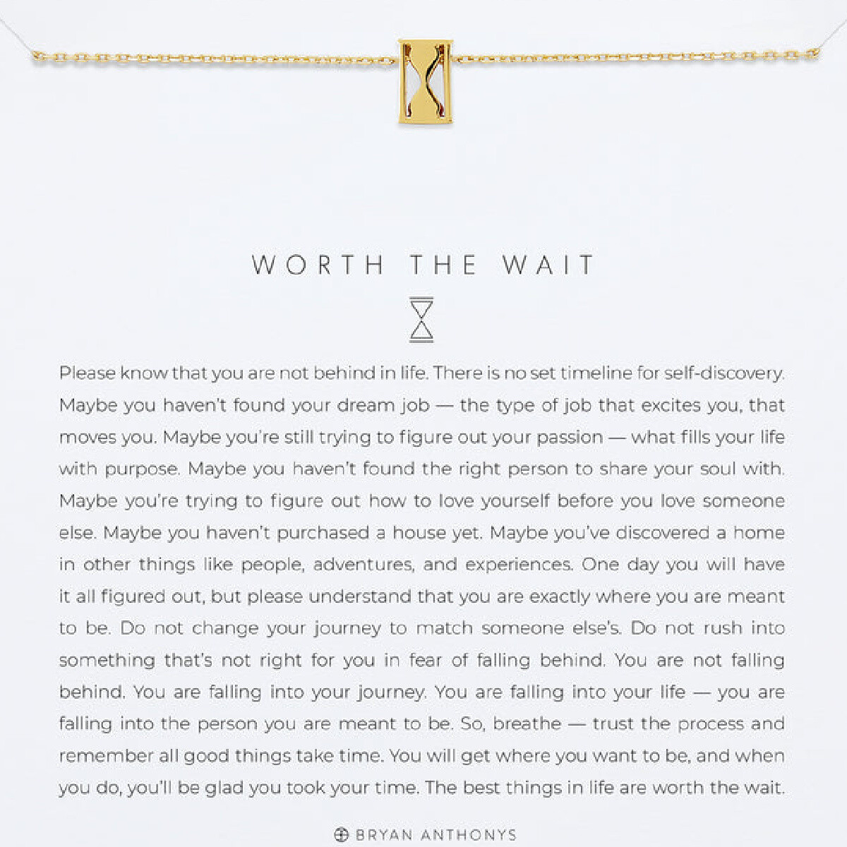 Bryan Anthonys Worth The Wait Necklace, Color: 14K Gold
