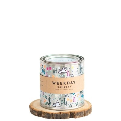 Weekday Candles Paint Tin Mountain Air
