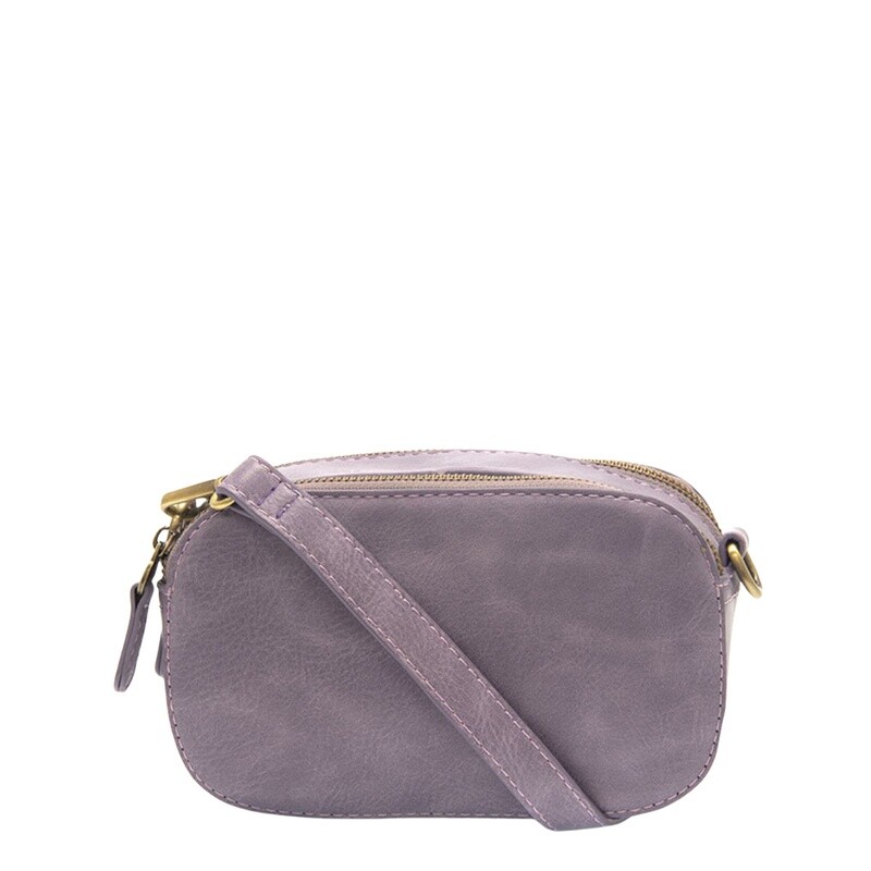 Joy Susan Layne Double Zip Mini Camera Crossbody Dusty Amethyst