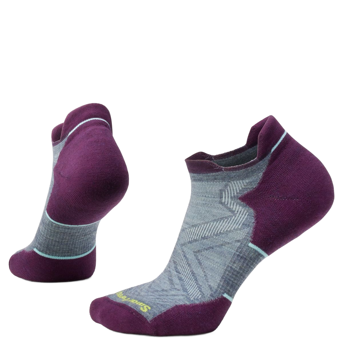 Smartwool Women&#39;s Run Targeted Cushion Low Ankle Socks Pewter Blue