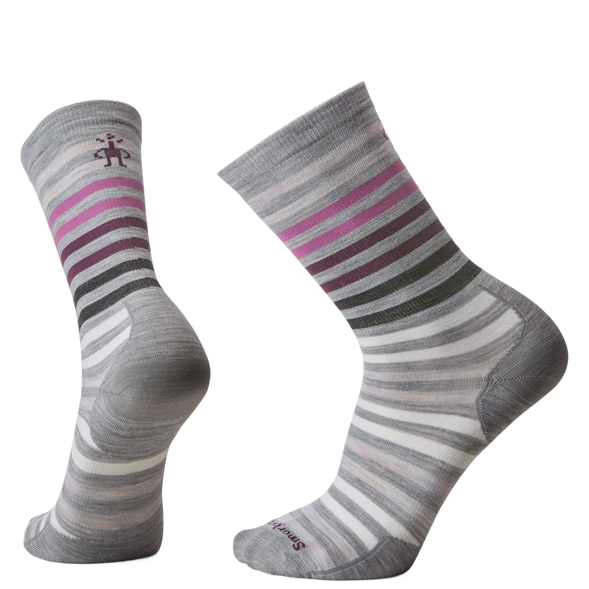 Smartwool Unisex Everyday Spruce Street Crew Socks Light Gray