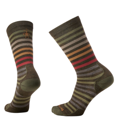 Smartwool Unisex Everyday Spruce Street Crew Socks Winter Moss