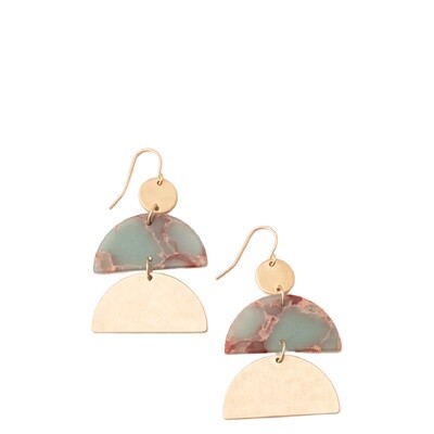 Scout Curated Wears Stone Half Moon Earring