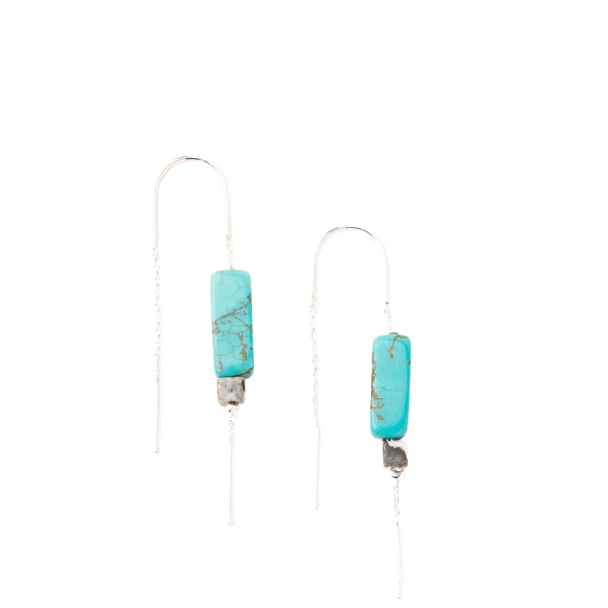 Scout Curated Wears Rectangle Stone Thread Earring