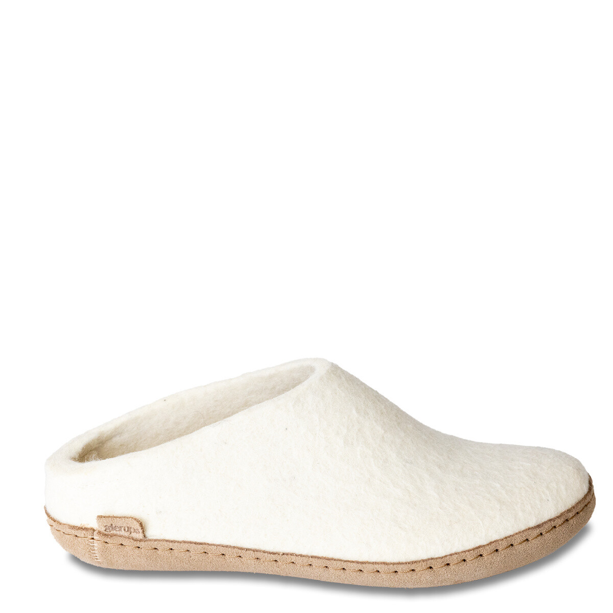 Glerups Unisex Slip On Leather White