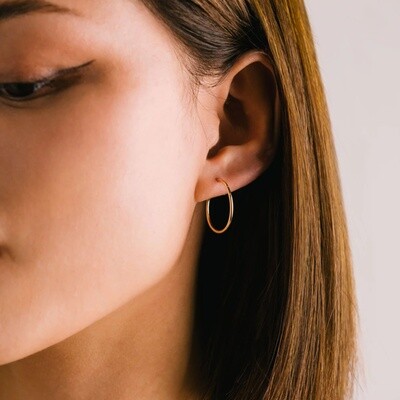 Lover's Tempo 20mm Gold-Filled Infinity Hoop Earrings