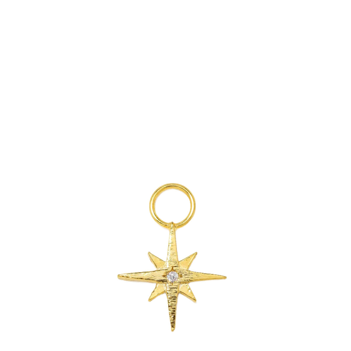 Lover's Tempo Gold Hoop Charm