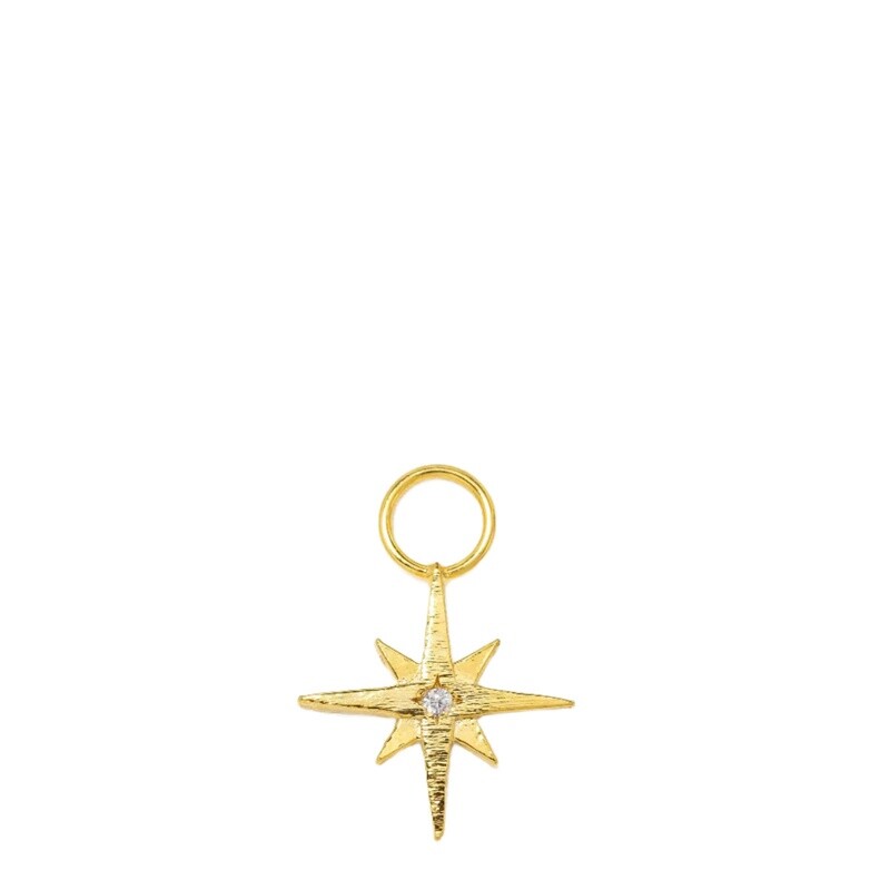 Lover&#39;s Tempo Gold Hoop Charm