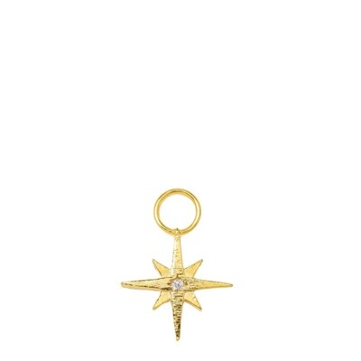Lover&#39;s Tempo Gold Hoop Charm