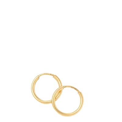 Lover&#39;s Tempo 12mm Gold-Filled Infinity Hoop Earrings