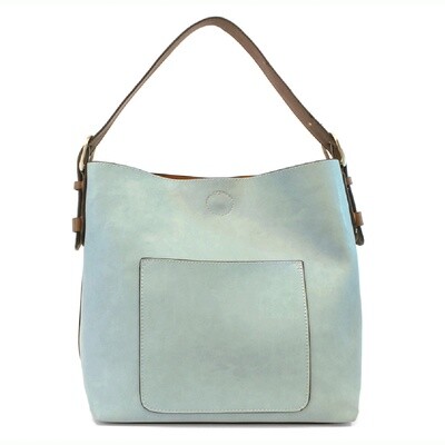 Joy Susan Classic Hobo Handbag Blue Hydrangea