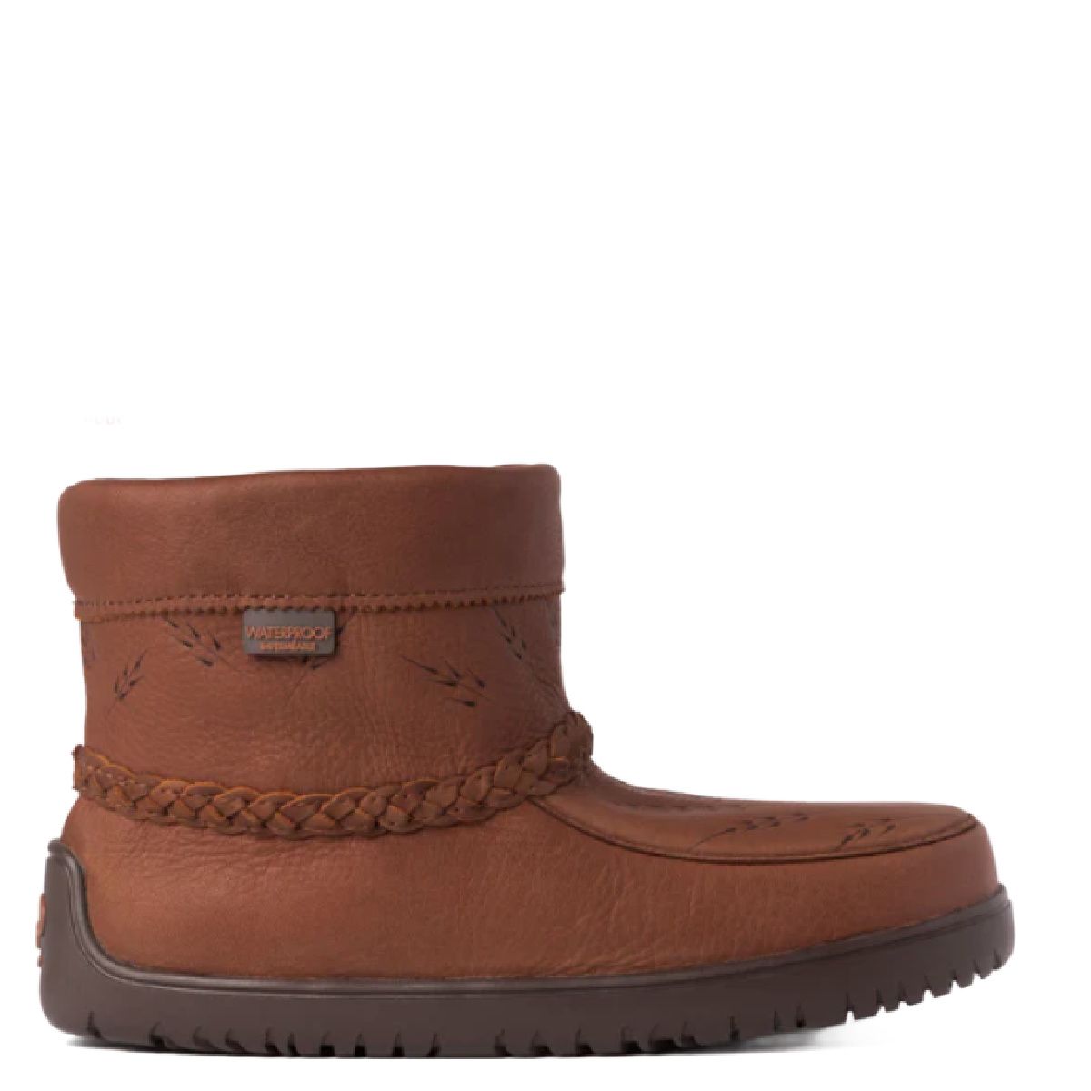 Manitobah Mukluks Women&#39;s Ankle Tamarack WP Leather Mukluk Tobacco