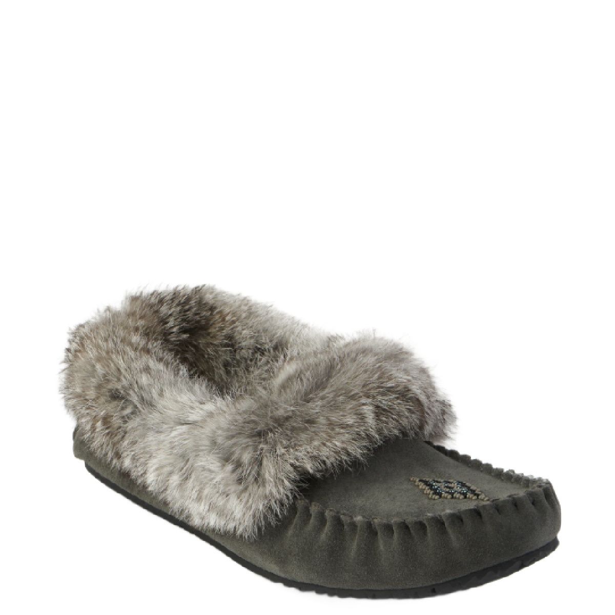 Manitobah Mukluks Women&#39;s Street Suede Moccasin Charcoal