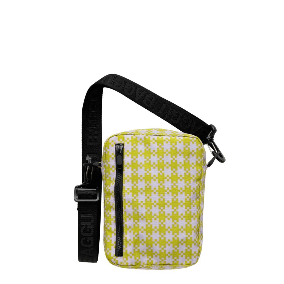 BAGGU Sport Crossbody, Color: Pink Pistachio Pixel Gingham