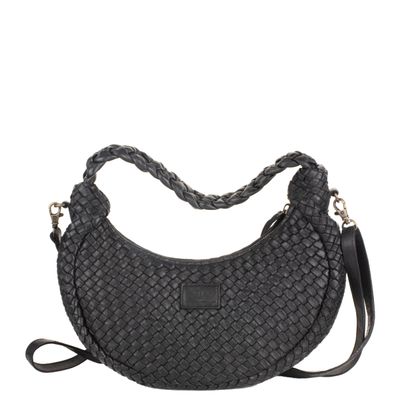 Milo Camille Leather Crescent/Crossbody Bag