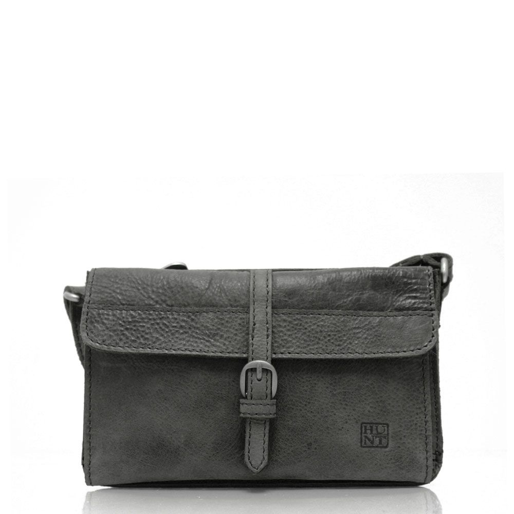 Hunt Small Leather Crossbody Bag 559566 w/ Buckle
