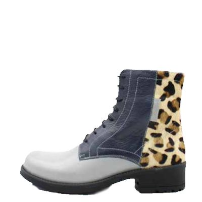 Soruka Women&#39;s Artemis Boot Blue/Grey/Leopard