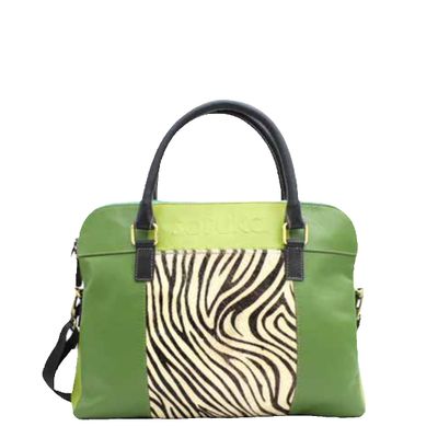 Soruka Recycled Leather Emilia Briefcase Bag