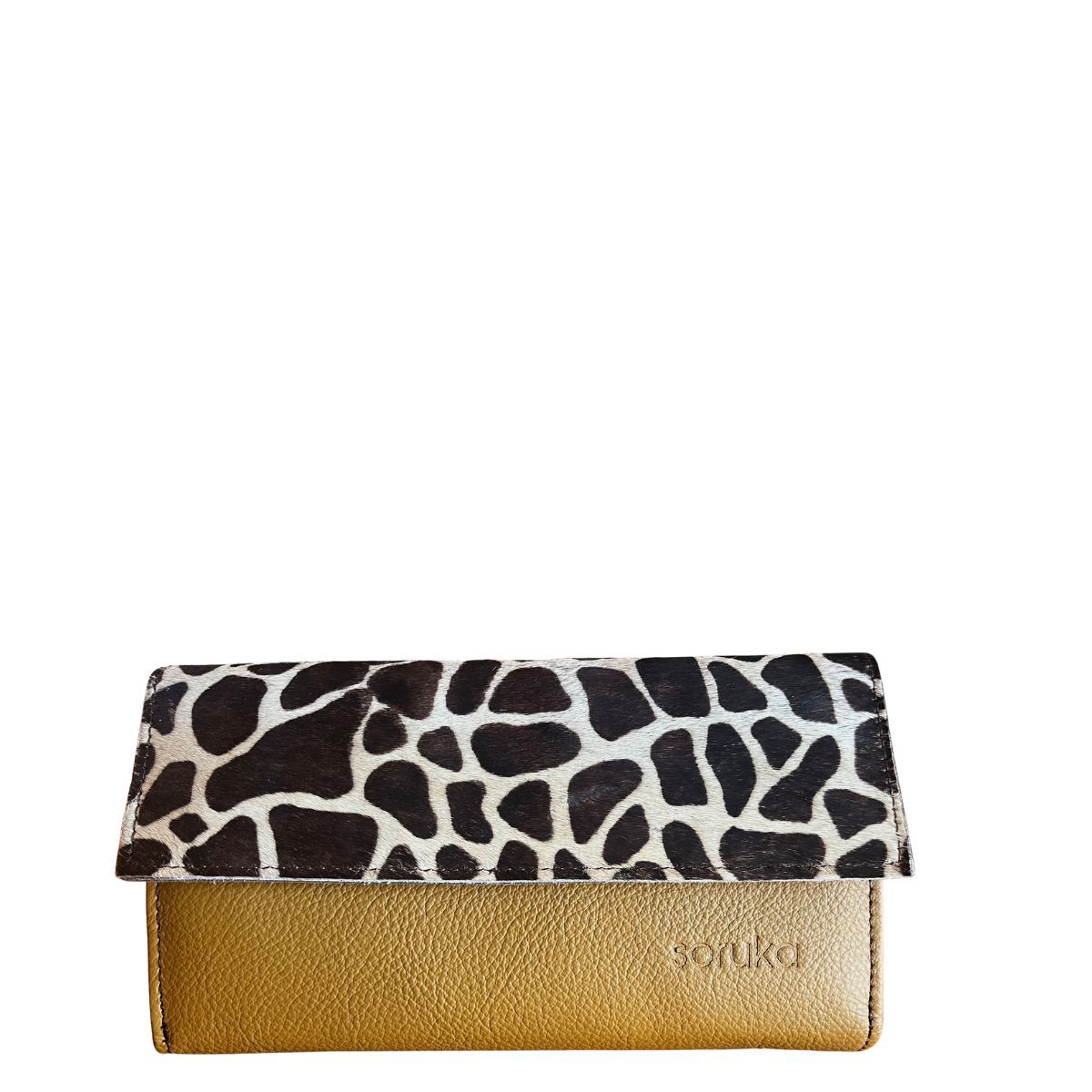 Soruka Recycled Leather Amy Clutch/Crossbody Bag