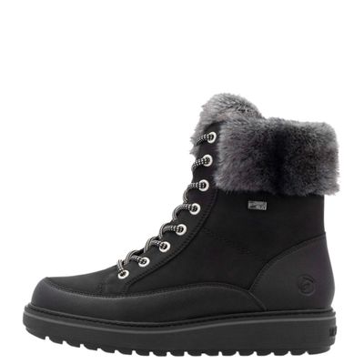 Remonte Women&#39;s Mireille D0U78-03 Black with Cleats