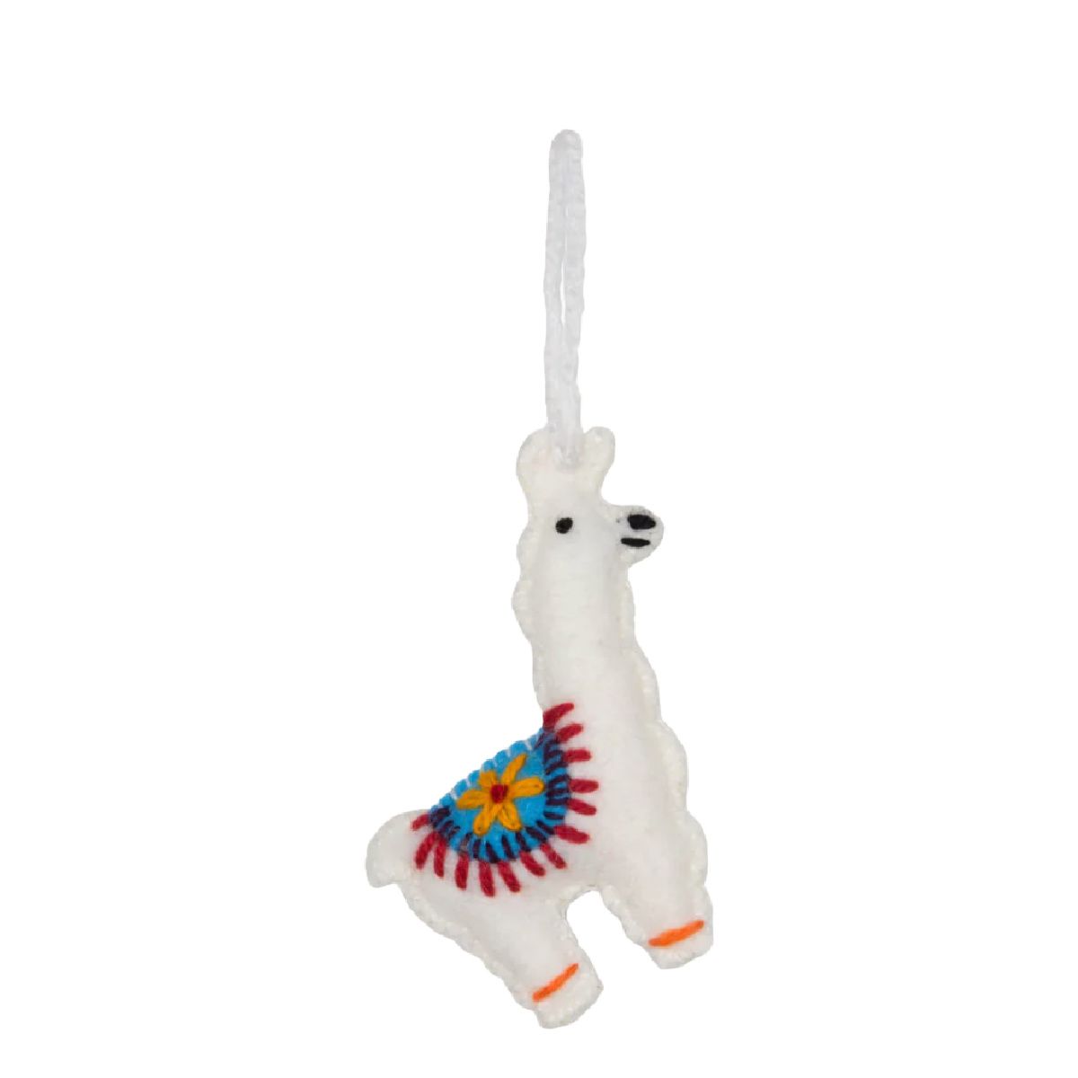 Pokoloko Hand Embroidered Ornaments, Color: Llama Star